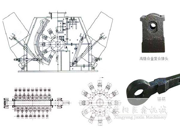 可逆錘式破（pò）碎（suì）機工作原理圖